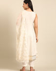 Off-white Anarkali Kurta Set