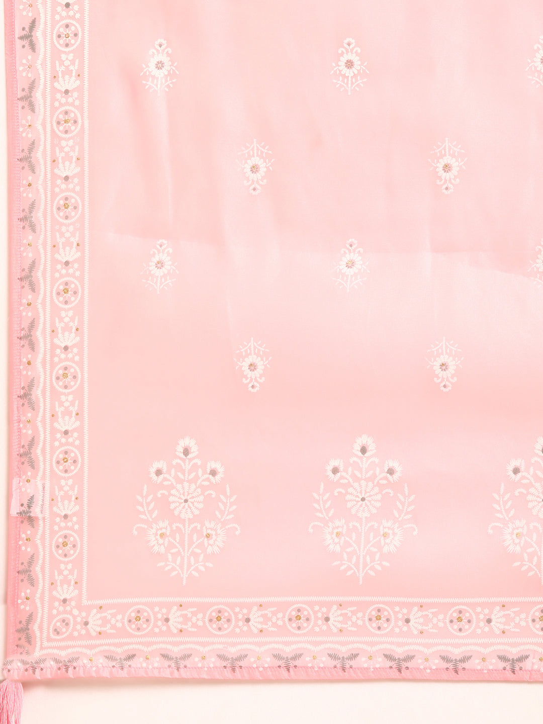 Pink Chanderi Kurta Set