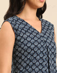 Indigo Printed Kurta Pant Set