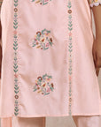 Pink Chanderi Kurta Set