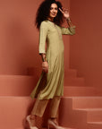 Mint Embroidered Kurta Set