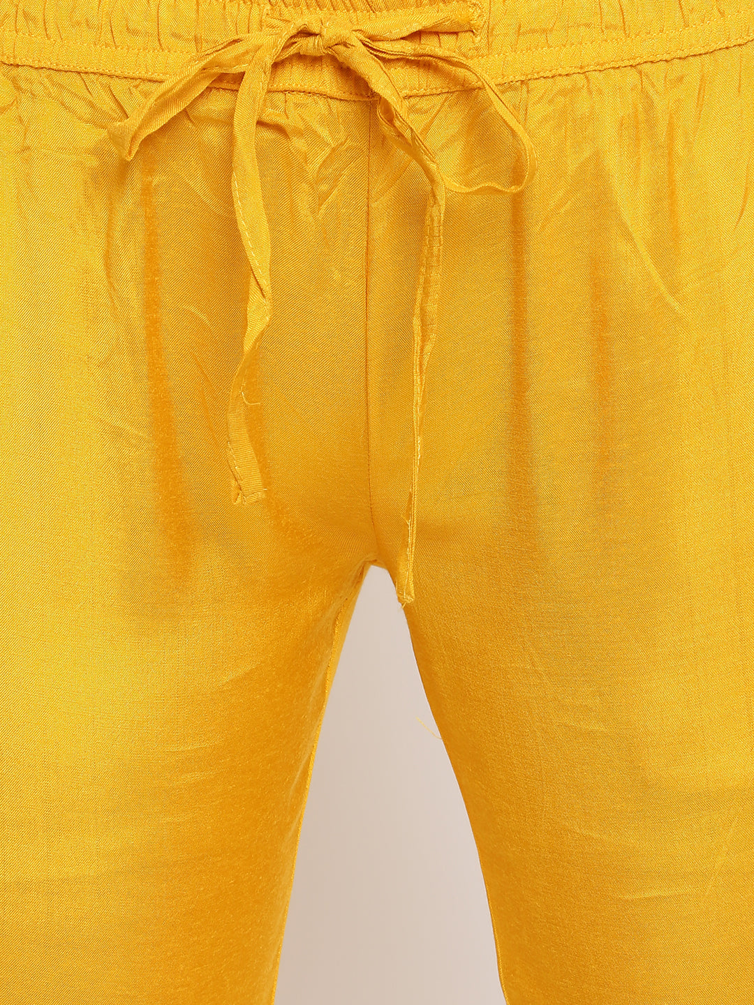 Mustard Yellow Printed Kurta Set